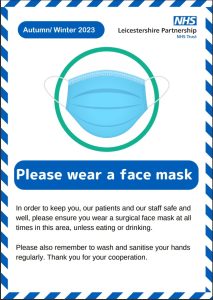 Please wear a face mask whilst in the surgery